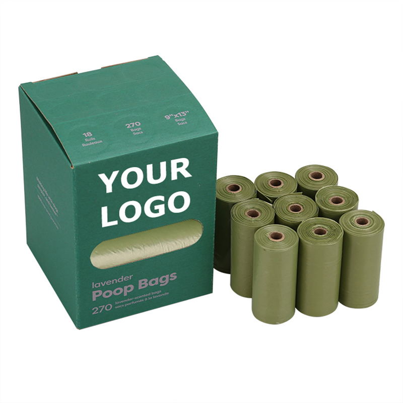 High Quality Eco Friendly Biodegradable Doggie Waste Bags Custom Logo Printed Pet Poop Bag For Dog